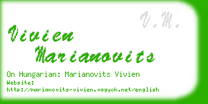 vivien marianovits business card